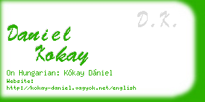 daniel kokay business card